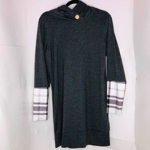 Yingkis | Women’s Deep Gray Sweatshirt Dress